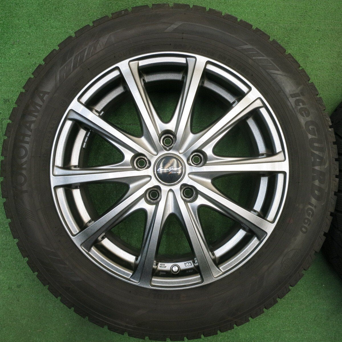バリ溝！23年！9.5分★スタッドレス 205/60R16 ヨコハマ アイスガード iG60 EuroSpeed MANARAY SPORT ユーロスピード 16インチ PCD114.3/5H★5033001NJス