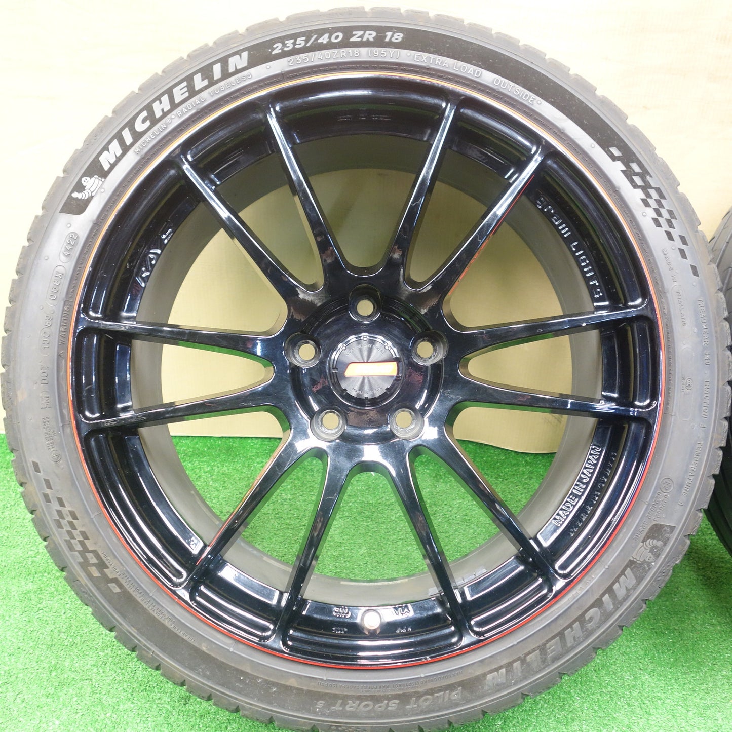 4本価格！22年★RAYS gram LIGHTS GL-57XTREME 235/40R18 ミシュラン パイロット スポーツ5 レイズ グラムライツ 18インチ PCD114.3/5H★5122101KTノ