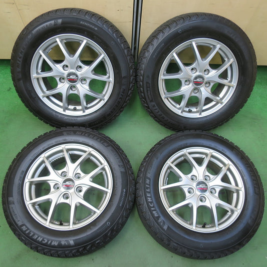ほぼ未使用！24年！キレイ★スタッドレス 195/65R15 ミシュラン X-ICE SNOW SCHNEIDER シュナイダー 15インチ PCD114.3/5H★5101605イス