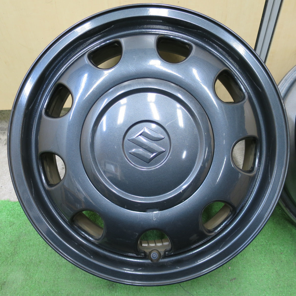 4本価格◎スズキ MK53S スペーシア ギア 純正 ホイール 14インチ 14×4.5J PCD100/4H◎6082802NGホ
