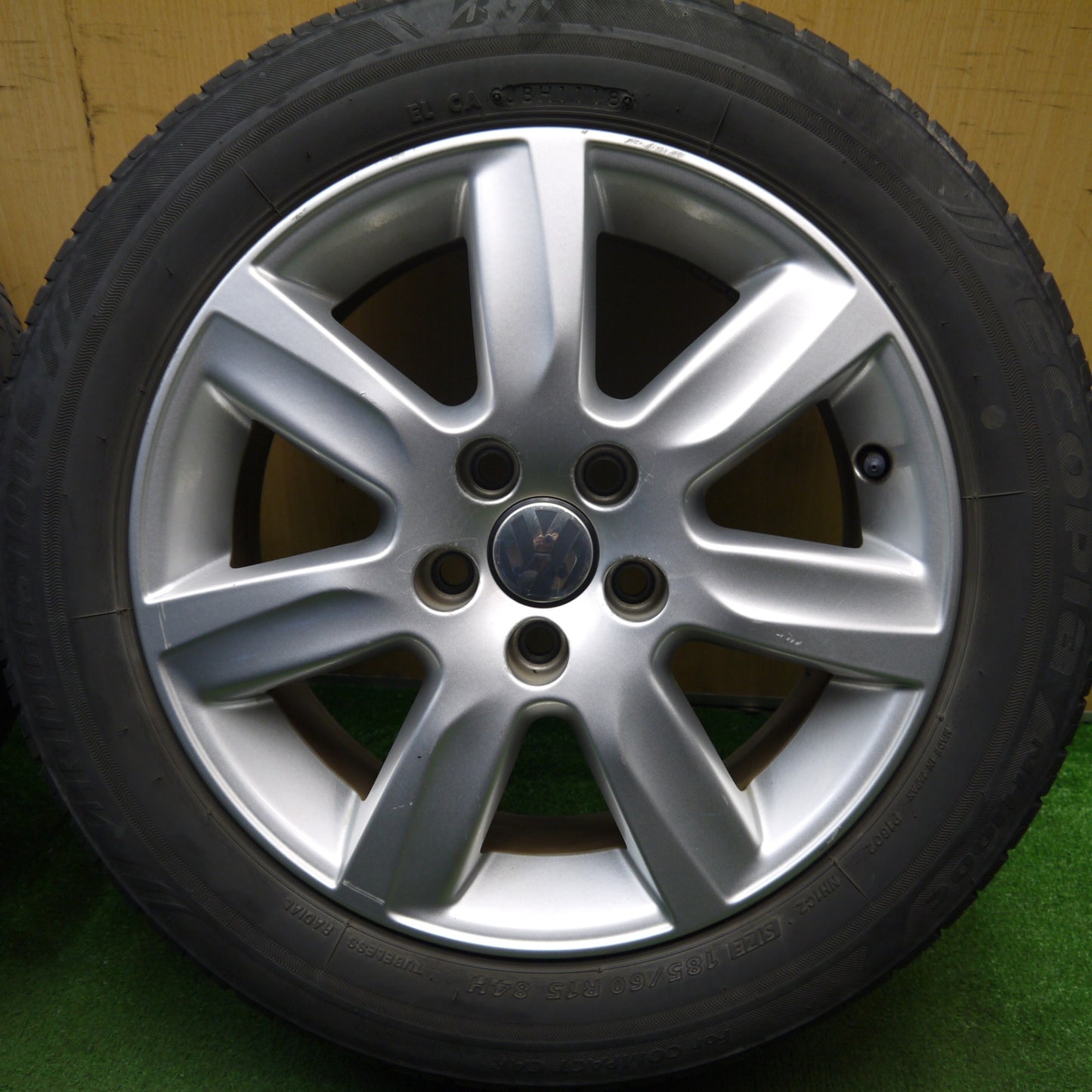 4本価格★ワーゲン ポロ 純正 185/60R15 ブリヂストン エコピア NH100C 15インチ PCD100/5H★5050911Hノ