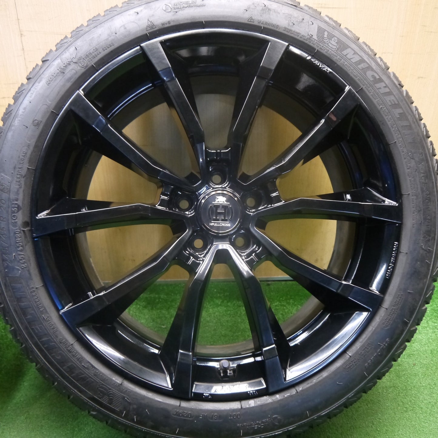キレイ★RAYS HFULLCROSS HC RV5 245/45R20 スタッドレス ミシュラン X-ICE SNOW SUV 20インチ レイズ フルクロス PCD114.3/5H★6040601Hス