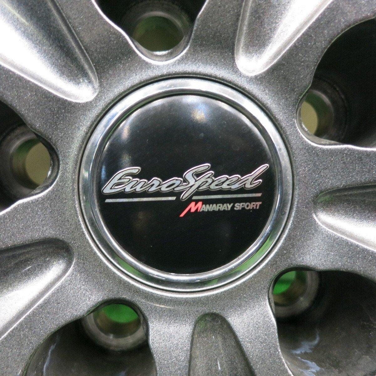 バリ溝！21年！キレイ！9.5分★スタッドレス 225/60R17 ブリヂストン ブリザック DM-V3 EuroSpeed MANARAY SPORT 17インチ PCD114.3/5H★4112906HAス