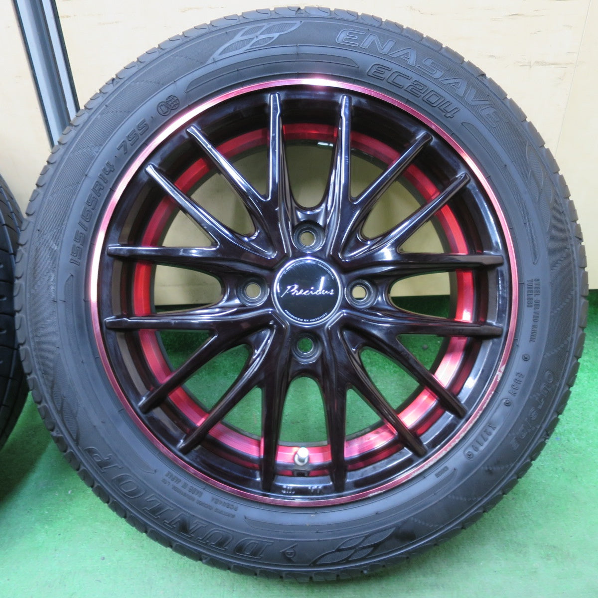 [送料無料] 4本価格★155/65R14 ダンロップ エナセーブ EC204 Precious プレシャス 14インチ PCD100/4H★5040607IMノ