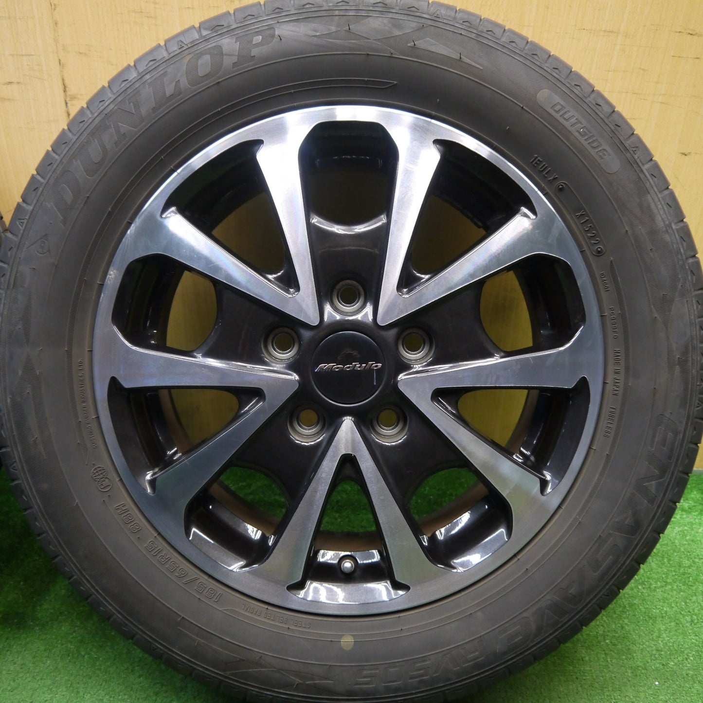 4本価格！22年★ホンダ フリード 純正 OP Modulo MG019 185/65R15 ダンロップ エナセーブ RV505 モデューロ 15インチ MG-019 PCD114.3/5H★5051901Hノ