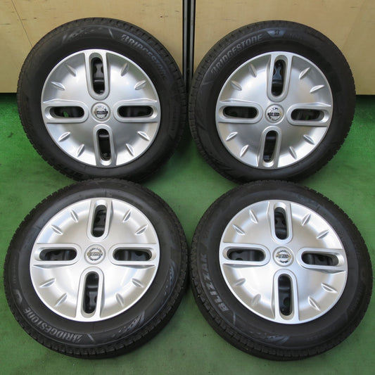 キレイ！21年★日産 キューブ 純正 スチール 175/65R15 スタッドレス ブリヂストン ブリザック VRX3 15インチ PCD100/4H★5092606イス