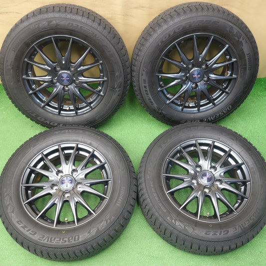 バリ溝！24年！キレイ！9.5分★スタッドレス 195/65R15 トーヨー オブザーブ GIZ2 VELVA SPORTZ ヴェルヴァ 15インチ PCD114.3/5H★6042402KTス