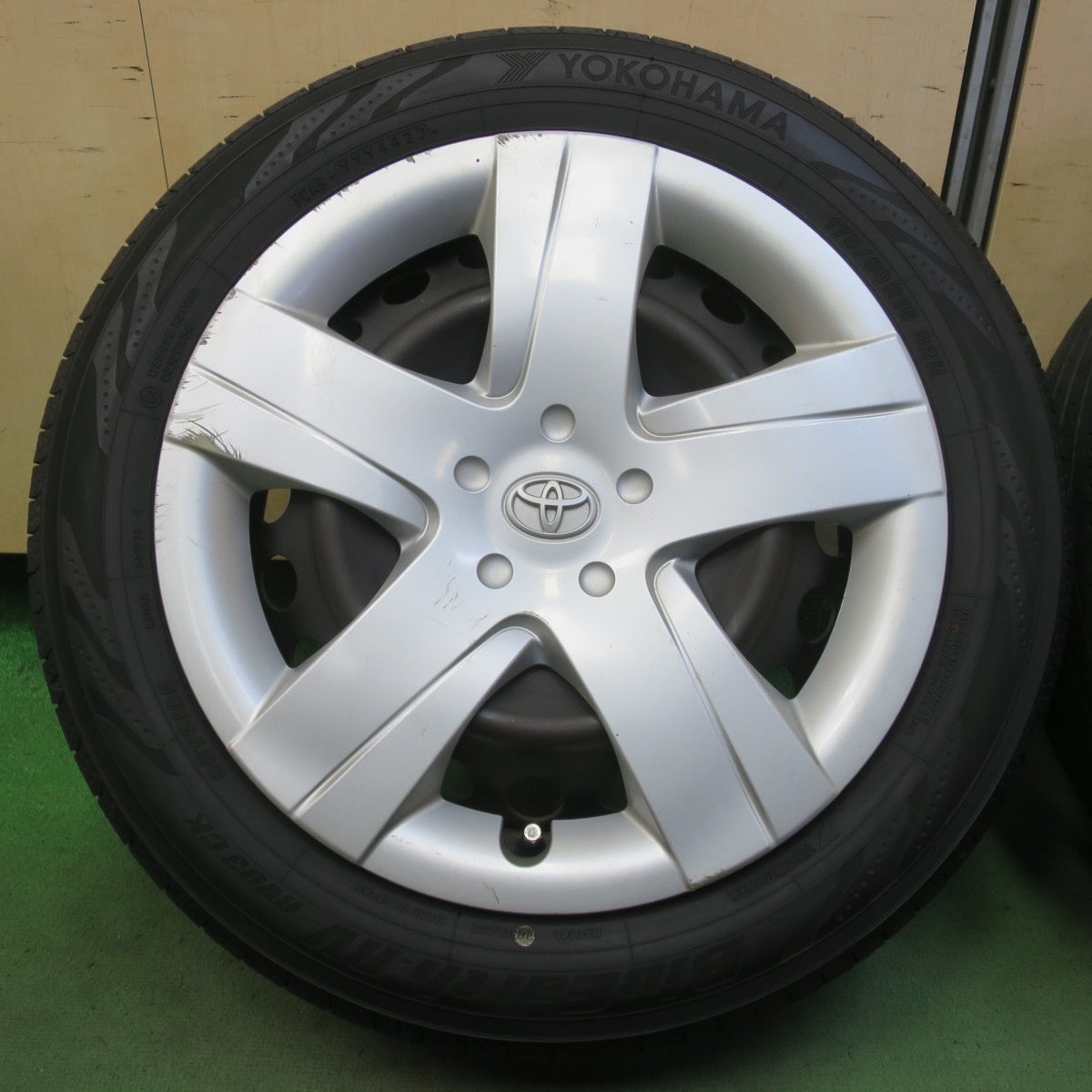 バリ溝！23年！9分★トヨタ 120系 ラクティス 純正 スチール 175/60R16 ヨコハマ BluEarth-RV RV03 CK ブルーアース 16インチ PCD100/5H★6052206イノ