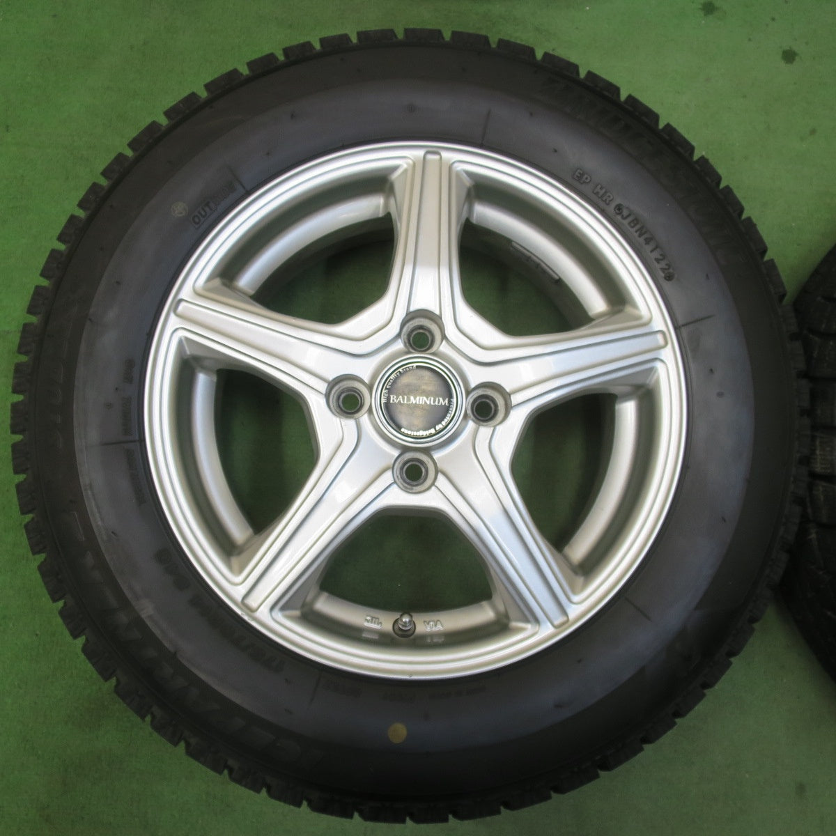 バリ溝！22年！9分★スタッドレス 175/70R14 ブリヂストン アイスパートナー2 BALMINUM VR5 バルミナ 14インチ PCD100/4H★5122405イス