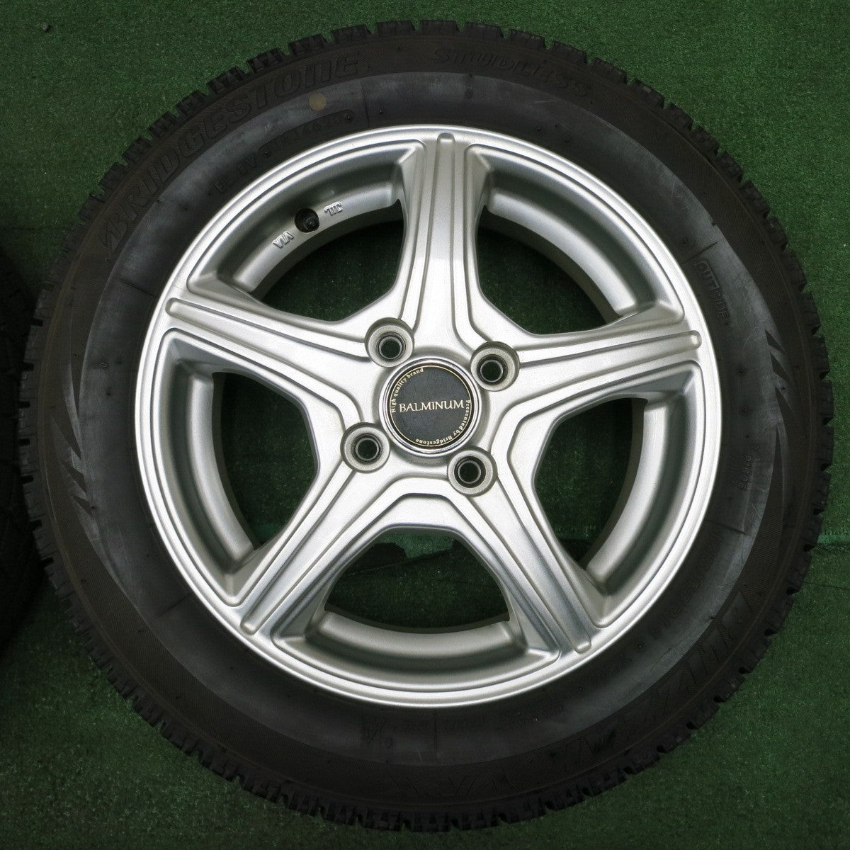 *送料無料* バリ溝！20年！ほぼ10分★スタッドレス 155/65R14 ブリヂストン ブリザック VRX BALMINUM バルミナ 14インチ PCD100/4H★4032703NJス