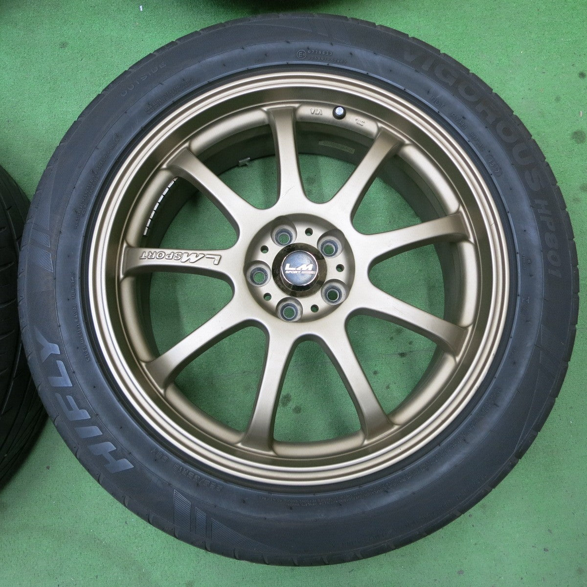 4本価格★フォレスター 等 LM SPORT 225/55R18 ハイフライ VIGOROUS HP801 LMスポーツ 18インチ PCD100/5H★5042302ナノ