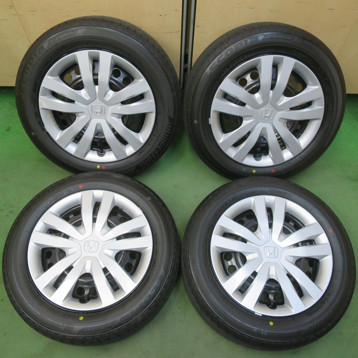 新車外し！26年★ホンダ フィット 純正 スチール 185/60R15 ブリヂストン エコピア EP150 15インチ PCD100/4H★6032408イノ
