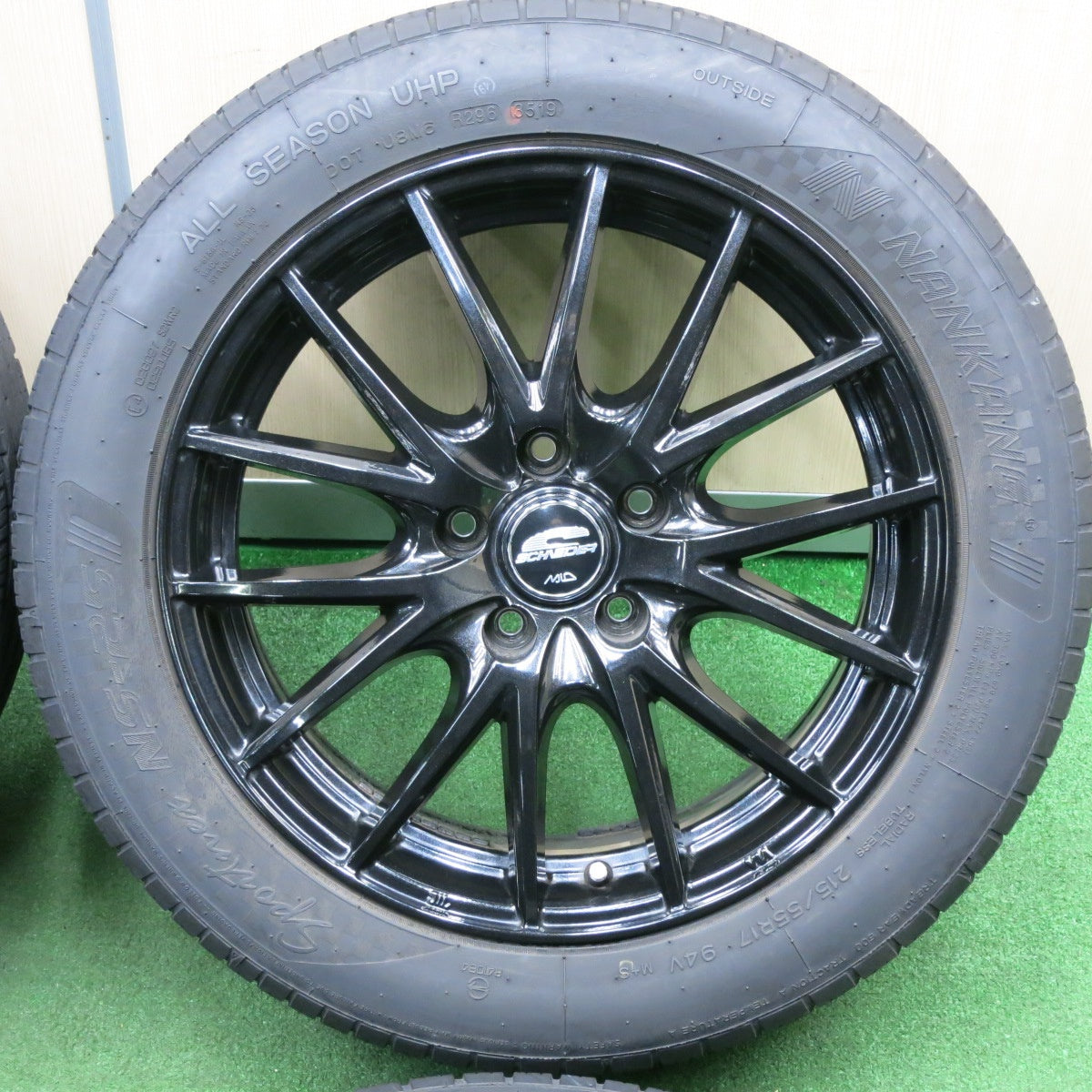 *送料無料* バリ溝！8.5分★215/55R17 ナンカン Sportnex NS-25 SCHNEIDER MiD シュナイダー 17インチ PCD114.3/5H★4040912TNノ