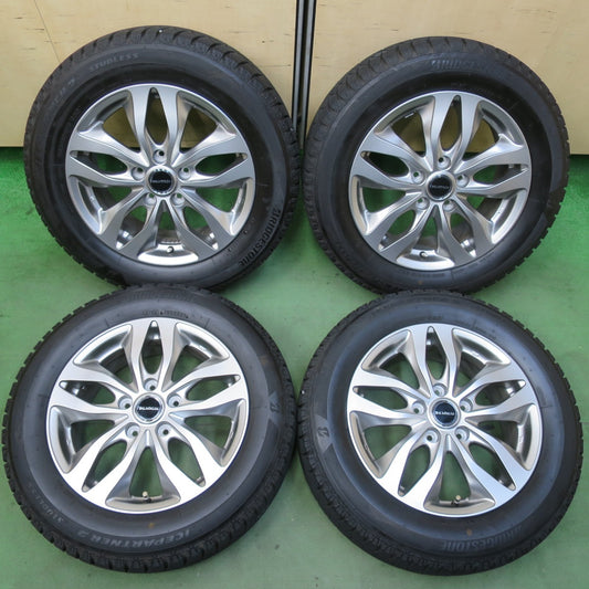 バリ溝！23年！キレイ！9.5分★スタッドレス 205/60R16 ブリヂストン アイスパートナー2 BALMINUM バルミナ 16インチ PCD114.3/5H★5112708イス