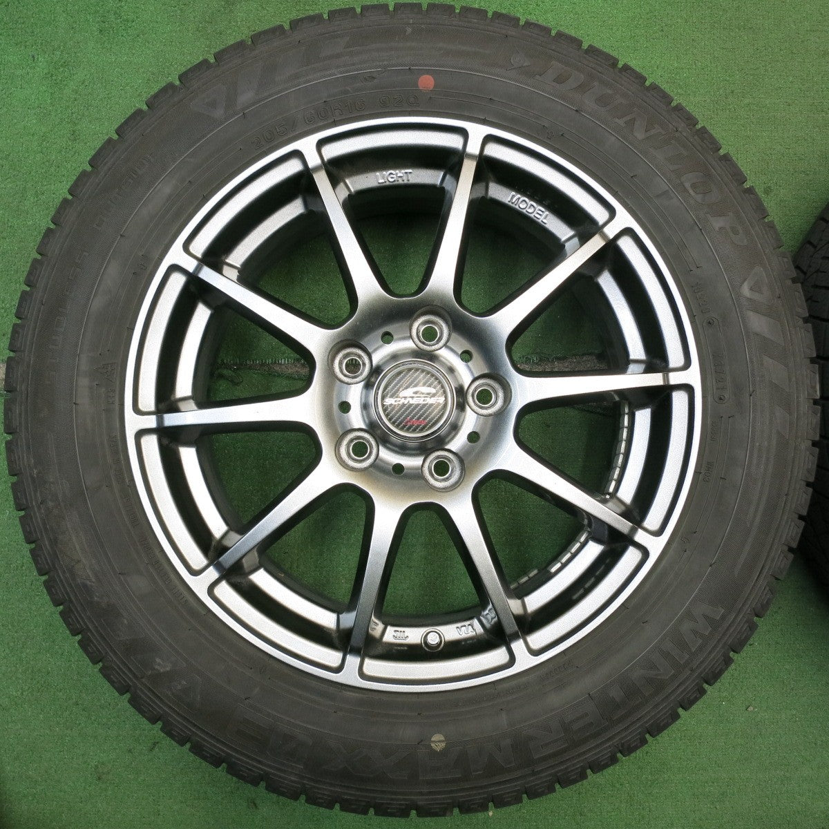 キレイ！21年★スタッドレス 205/60R16 ダンロップ ウインターマックス03 SCHNEIDER シュナイダー 16インチ PCD114.3/5H★5062005NJス