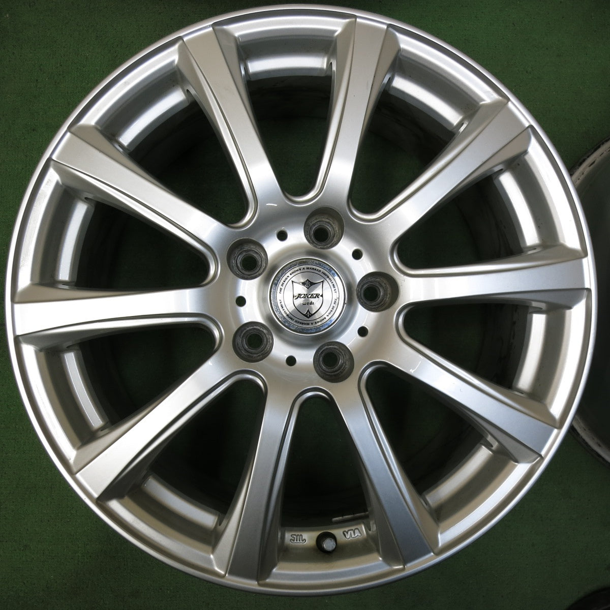 [送料無料] キレイ★JOKER weds ジョーカー ウェッズ 17インチ ホイール 17×7J PCD114.3/5H★5031204SYホ