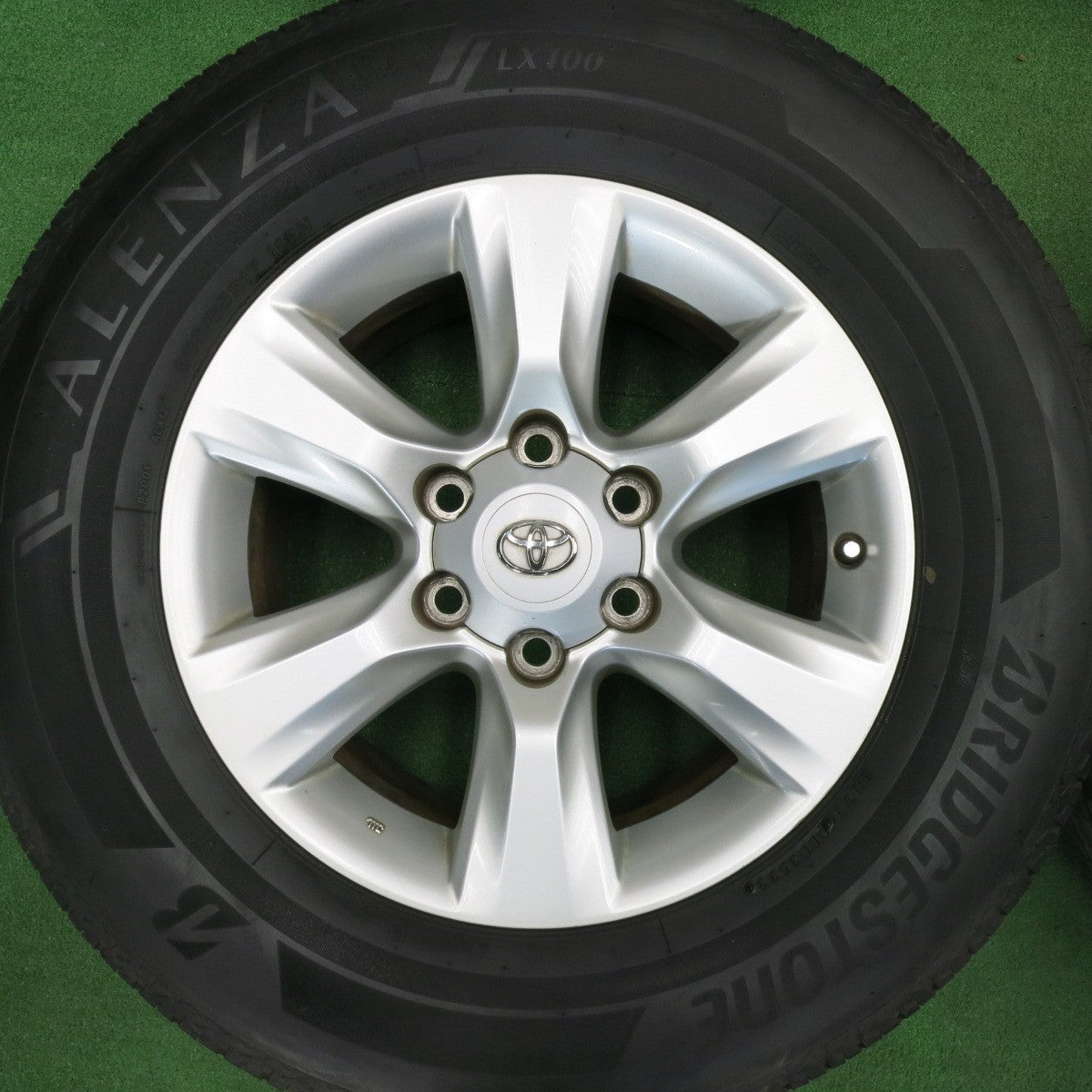 [送料無料] バリ溝！23年！キレイ！9.5分★トヨタ 150系 ランクル プラド 純正 265/65R17 ブリヂストン アレンザ LX100 17インチ PCD139.7/6H★5012304TNノ