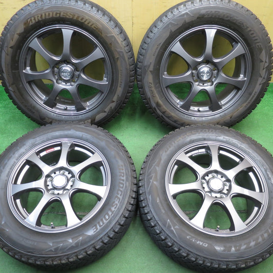 バリ溝！キレイ！9分★スタッドレス 225/65R17 ブリヂストン ブリザック DM-V2 ZACK JP-107 MONZA ザック モンツァ 17インチ PCD114.3/5H★5062101NJス