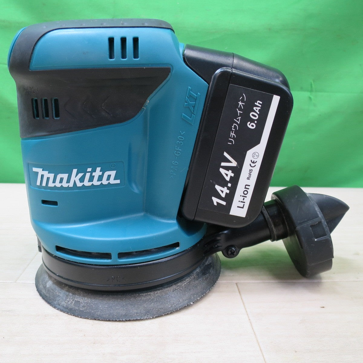 [送料無料] キレイ☆マキタ 125mm 充電式 ランダム オービット サンダ BO180D 電動 工具 研摩 研磨 機 互換バッテリー 付 BL1460B 18V makita☆