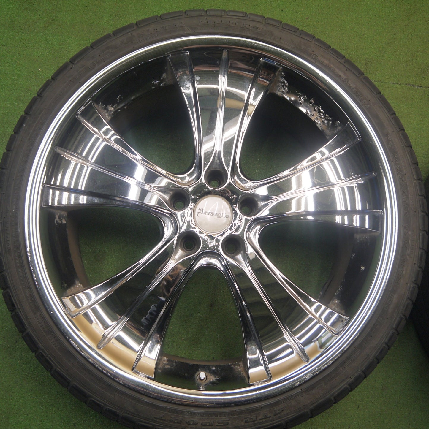 4本価格★Hart Bersaglio MONOBLOCK 245/35R20 ATR SPORT ECOTECH コンチネンタル エクストリーム コンタクト DWS06 ベルサリオ モノブロック 20インチ PCD114.3/5H★6020607Hノ