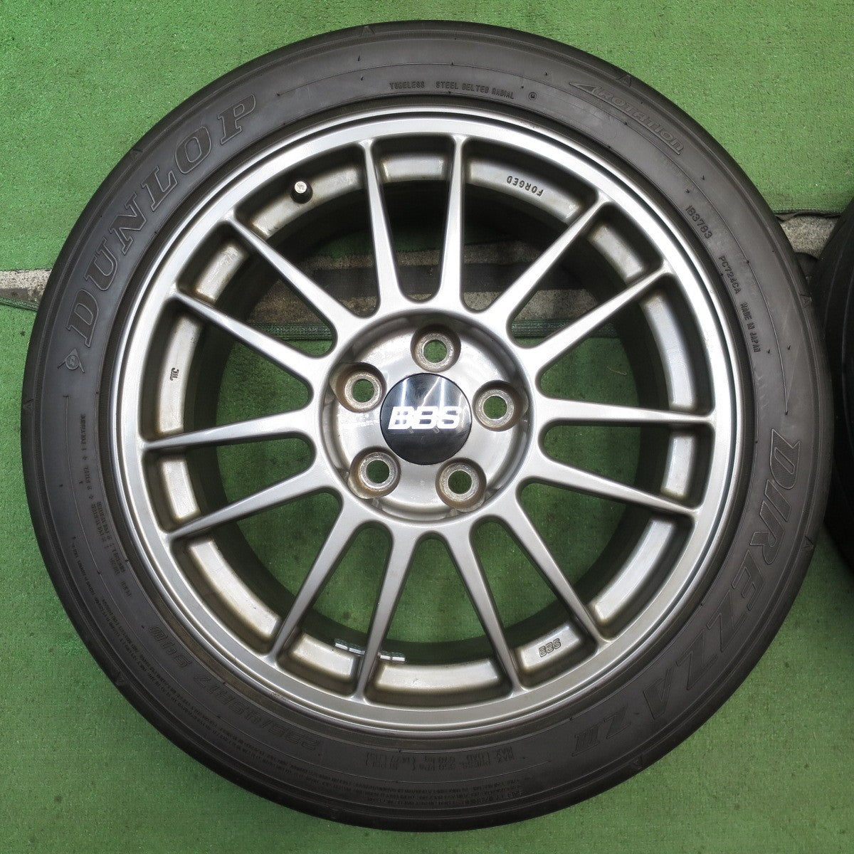 4本価格！24年◎三菱 ランエボ9 純正 BBS 鍛造 235/45R17 ダンロップ DIREZZA Z3 17インチ PCD114.3/5H◎6090701NJノ