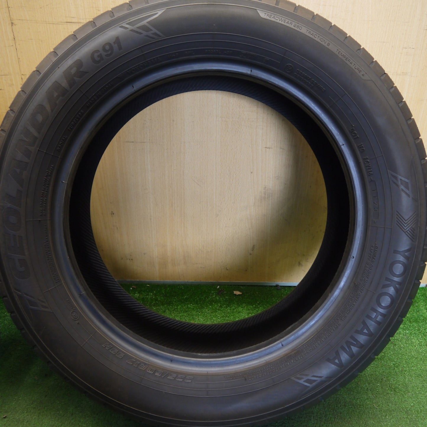 バリ溝！23年！9分！2本★225/60R17 ヨコハマ ジオランダー G91 タイヤ 17インチ クロストレック アウトランダー デリカ D:5 エクストレイル 等★6061704Hノタ