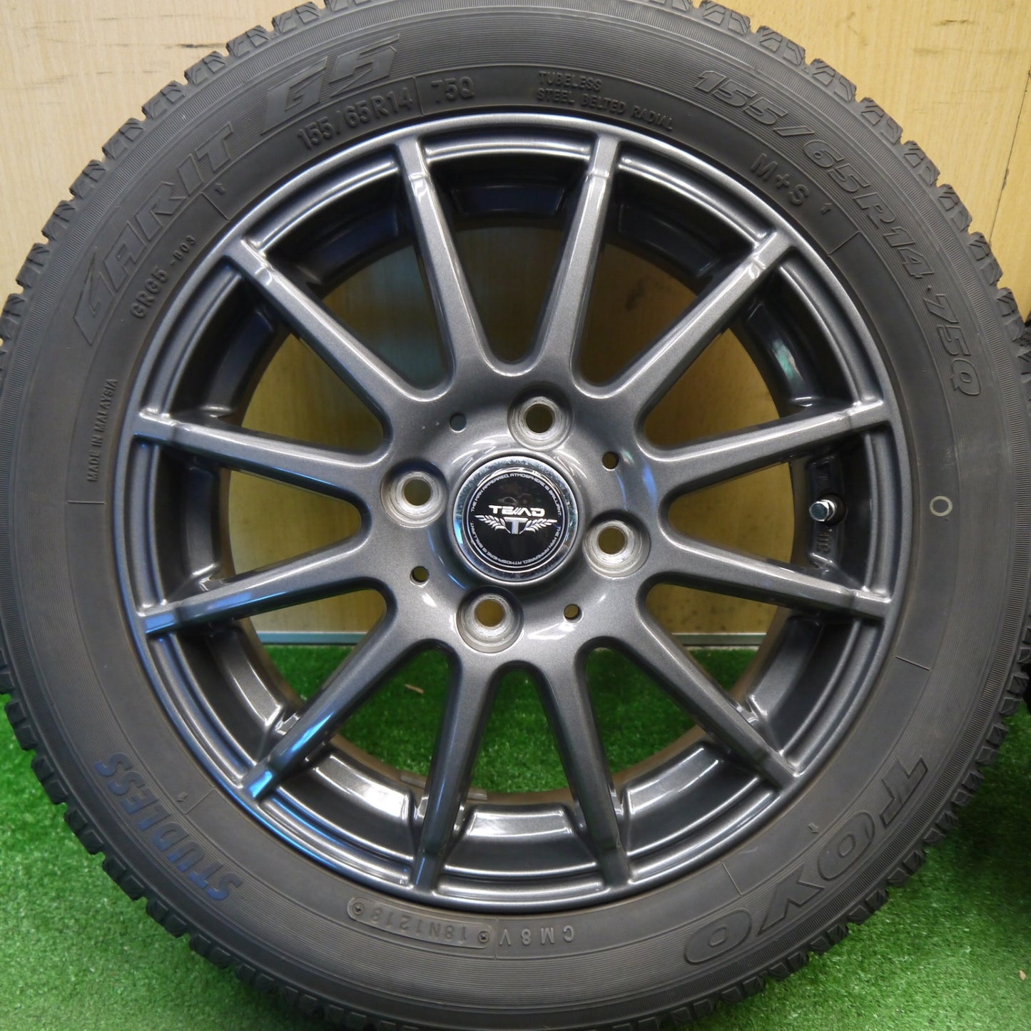 キレイ★スタッドレス 155/65R14 トーヨー ガリット G5 TEAD テッド 14インチ PCD100/4H★6031605Hス