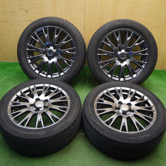 [送料無料] バリ溝！キレイ！8.5分★日産 リーフ 純正 AUTECH ENKEI 215/50R17 ダンロップ エナセーブ EC300 17インチ オーテック エンケイ PCD114.3/5H★5031907Hノ
