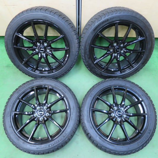 バリ溝！22年！キレイ！9.5分★G.Speed プリウス 等 215/45R17 スタッドレス ミシュラン X-ICE SNOW Gスピード 17インチ PCD100/5H★5041207イス