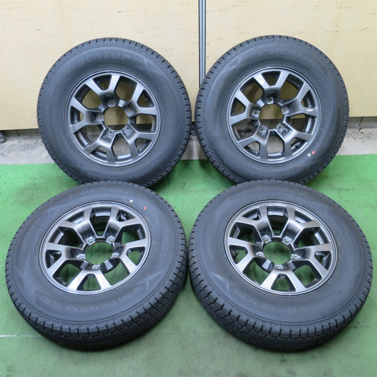 バリ溝！25年！キレイ！9.5分以上★スズキ JB74W ジムニー シエラ 純正 195/80R15 スタッドレス ダンロップ ウインターマックス SJ8 SJ8+ 15インチ PCD139.7/5H★6052002NGス