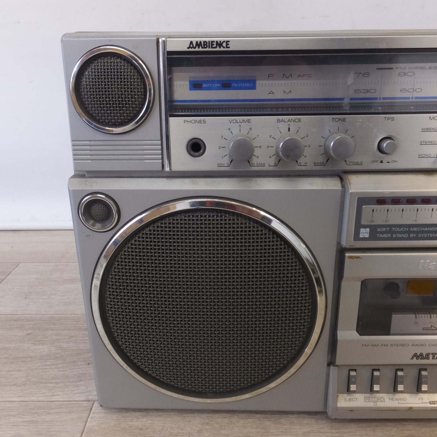 [送料無料] ★松下 ナショナル National ラジカセ Radio Cassette Recorder RX-5150　AC100V 50/60Hz　昭和レトロ アンティーク★