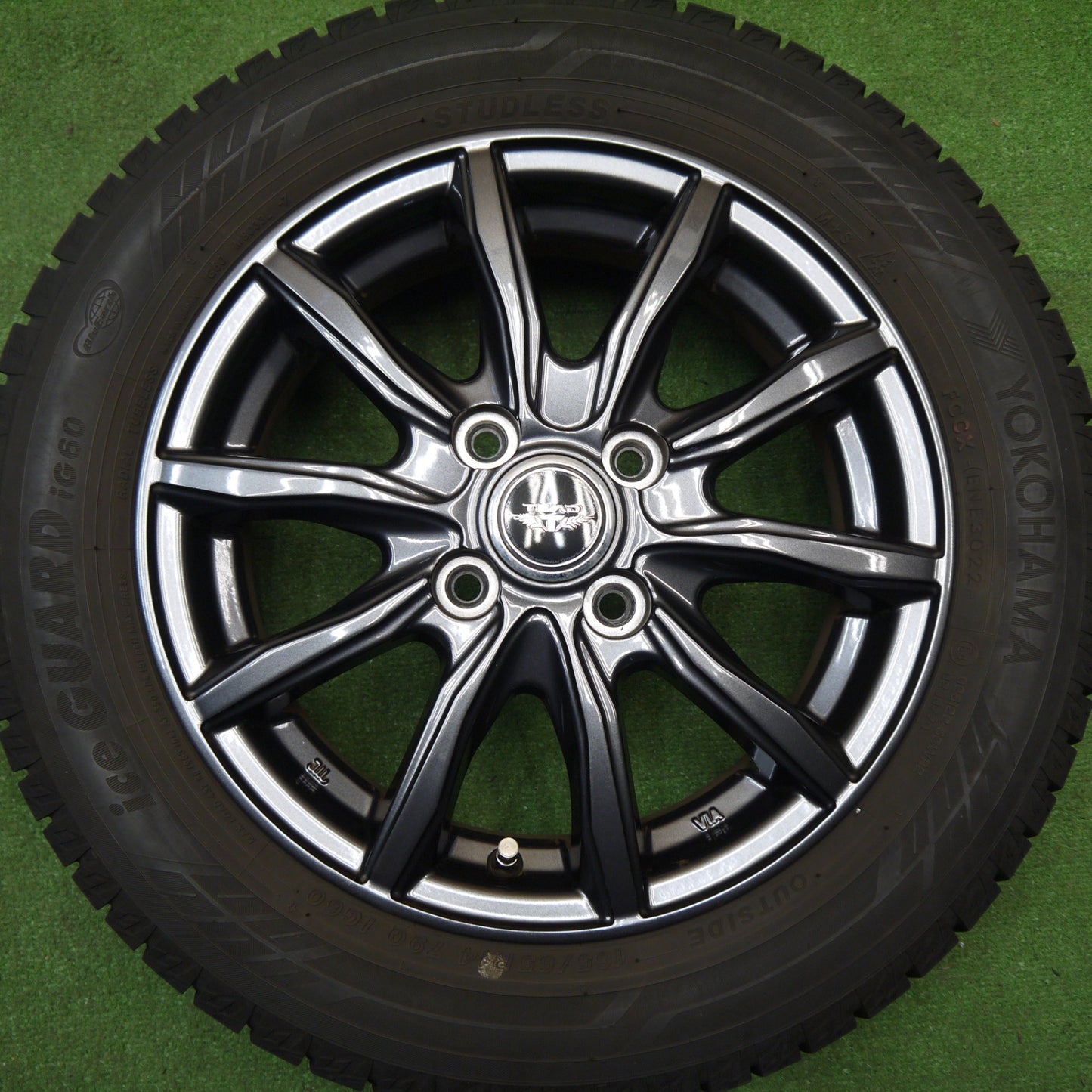 バリ溝！22年！キレイ！8.5分★スタッドレス 165/65R14 ヨコハマ アイスガード iG60 TEAD テッド 14インチ ハスラー アトレー 等 PCD100/4H★5121202Hス