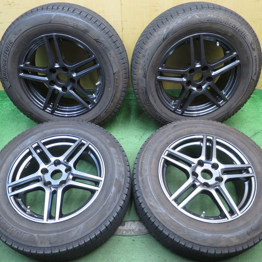 バリ溝！22年！キレイ！9.5分★BMW 等 Eurodesign EIGER 阿部商会 205/65R16 スタッドレス ブリヂストン ブリザック VRX3 ユーロデザイン アイガー PCD112/5H★5081802NJス