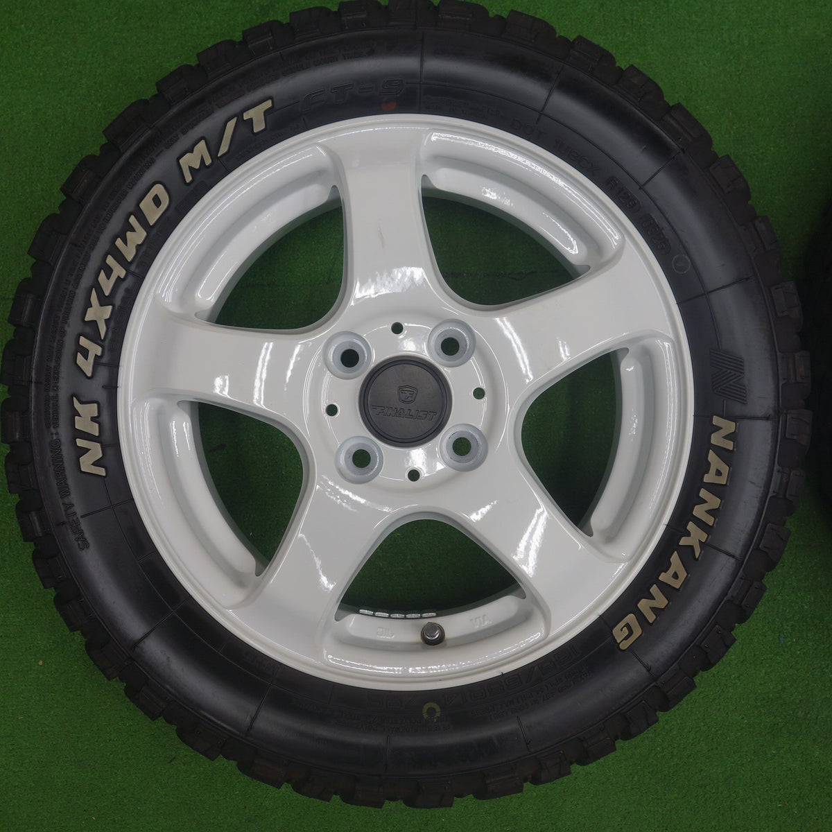 バリ溝！25年！キレイ！9.5分◎FINALIST 165/65R14 ナンカン NK 4X4 WD M/T FT-9 ファイナリスト ハスラー ソリオ 等 PCD100/4H◎6083101KTノ