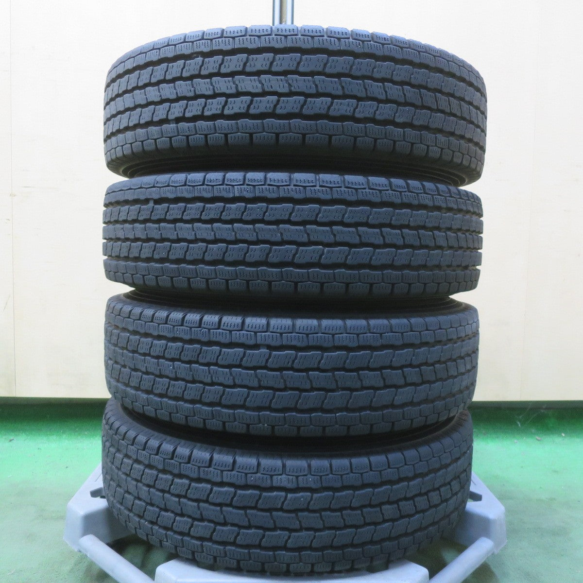 キレイ◎スタッドレス 145/80R12 80/78N ヨコハマ アイスガード iG91 スチール ホイール 12インチ PCD100/4H◎6072204イス