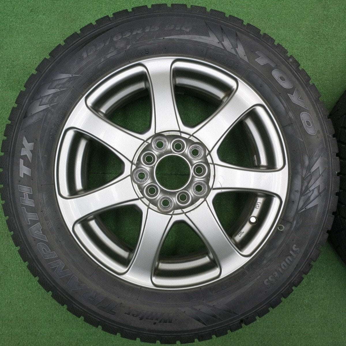 4本価格★スタッドレス 195/65R15 トーヨー ウインター トランパス TX 社外 アルミ PCD100 114.3/5H マルチ★5011903NJス