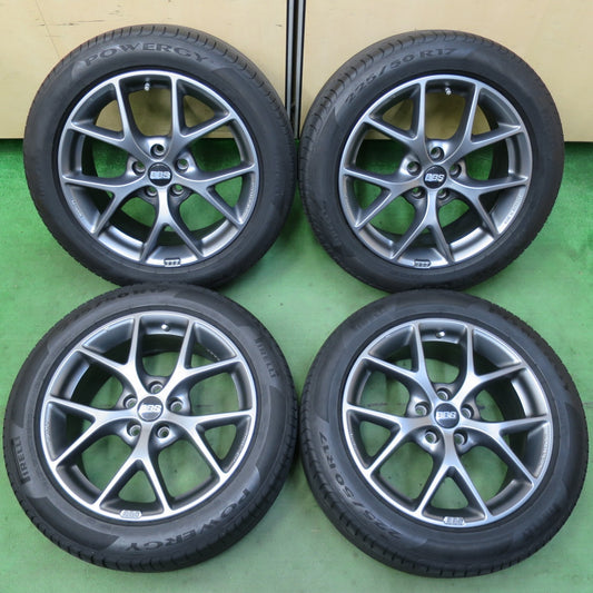 キレイ！23年★ボルボ 等 BBS SR007 225/50R17 ピレリ POWERGY TM パワジー 17インチ PCD108/5H★5071607イノ