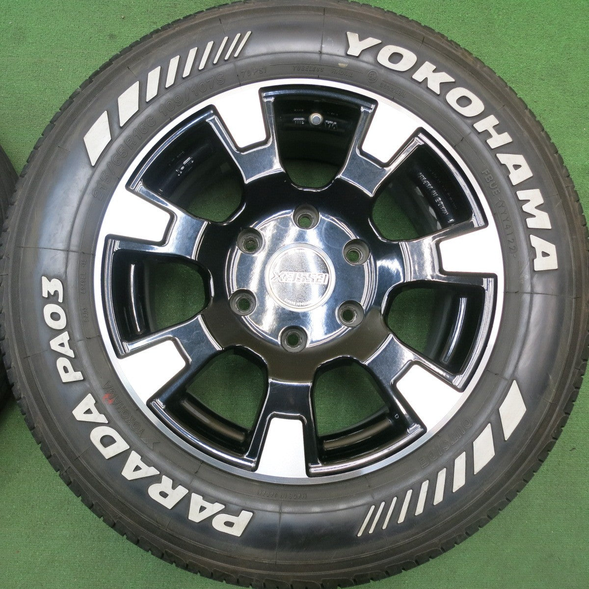 4本価格！22年★essex ES-16 CRS 215/65R16C 109/107S ヨコハマ PARADA PA03 エセックス 16インチ PCD139.7/6H★5071305HAノ