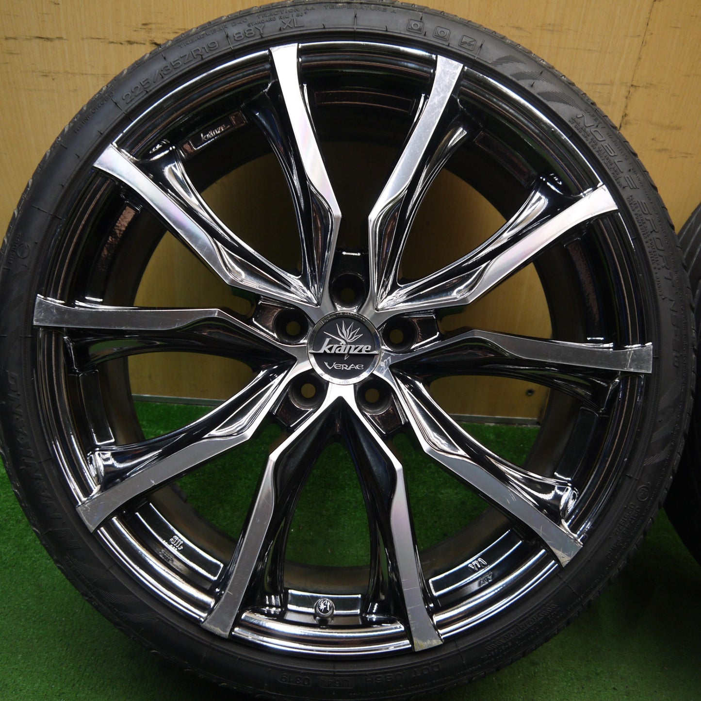 4本価格★プリウス 等 kranze VERAE 225/35R19 ナンカン NOBLE SPORT NS-20 クレンツェ ヴェラーエ 19インチ PCD100/5H★5072506Hノ