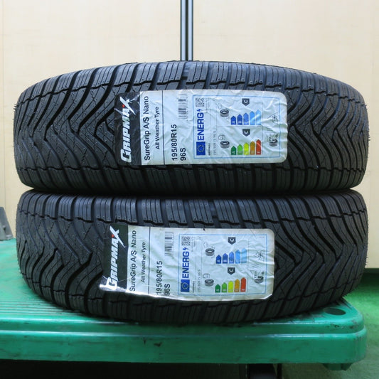 未使用！23年★195/80R15 グリップマックス SureGrip A/S Nano タイヤ 15インチ ハイエース キャラバン 等★4111404イノタ