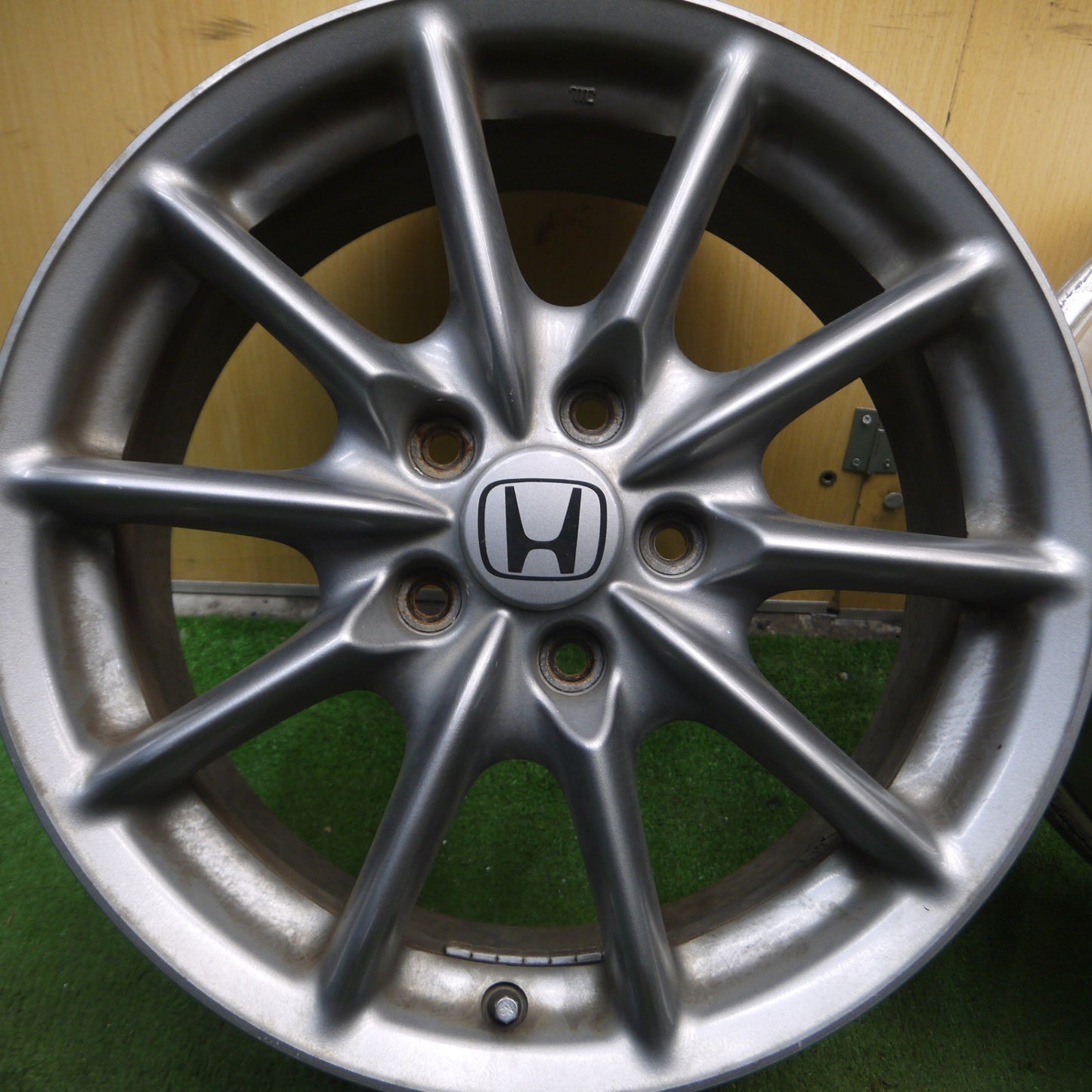 *送料無料* 4本価格★ホンダ RB1 オデッセイ アブソルート 純正 ホイール 17インチ 17×7JJ PCD114.3/5H★4041010Hホ