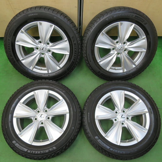 センサー付！バリ溝！21年！キレイ！9.5分以上★レクサス UX バージョンC 純正 215/60R17 スタッドレス ミシュラン X-ICE SNOW 17インチ PCD114.3/5H★5012812イス