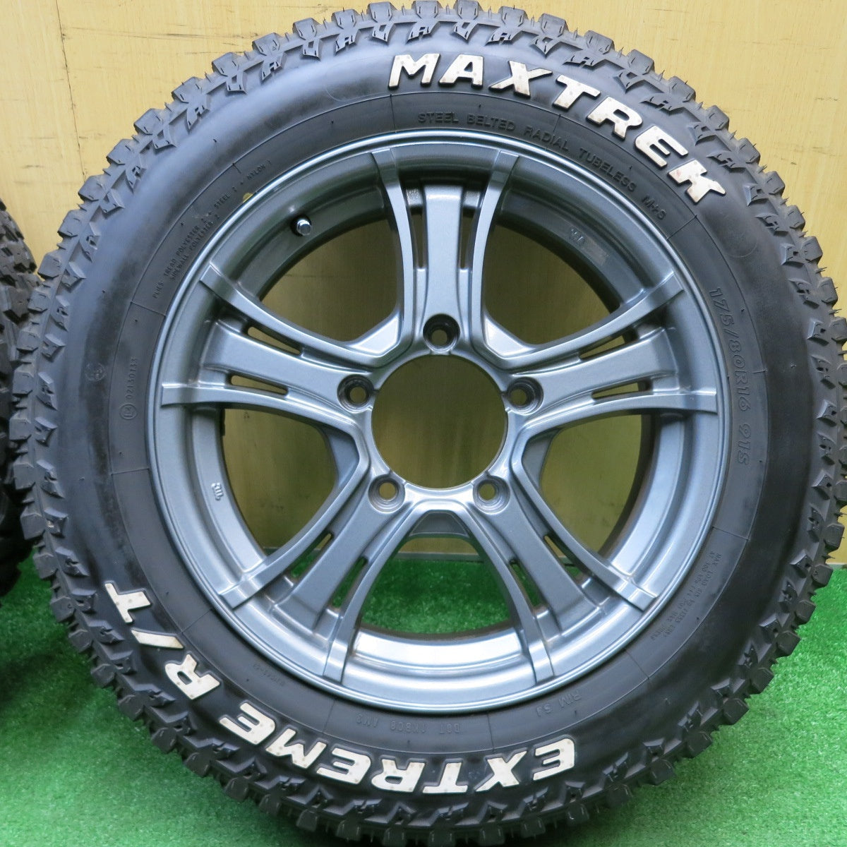 キレイ！23年★ジムニー KIRCHEIS X 175/80R16 マックストレック EXTREME R/T ホワイトレター キルヒアイス 16インチ PCD139.7/5H★6011802HAノ