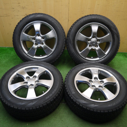 バリ溝！8.5分★トヨタ 30系 エスティマ 純正 205/60R16 スタッドレス ピレリ アイスアシンメトリコ 16インチ PCD114.3/5H★5050902Hス