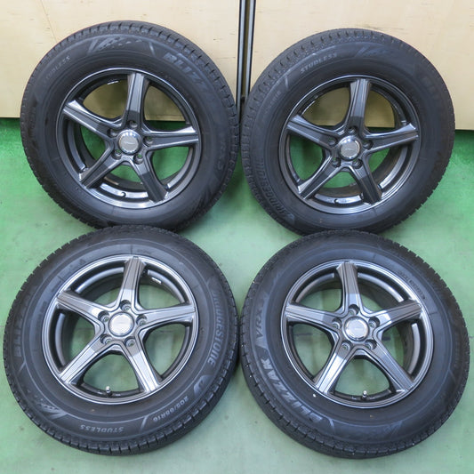 バリ溝！キレイ！9.5分★スタッドレス 205/65R16 ブリヂストン ブリザック VRX3 TOPRUN トップラン 16インチ PCD114.3/5H★6050803イス