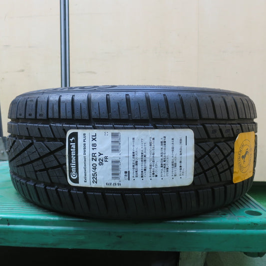 未使用！1本★225/40R18 コンチネンタル エクストリームコンタクト DWS06 プラス タイヤ 18インチ ゴルフ ヴァリアント トゥーラン アウディ A3 等★6052302イノタ