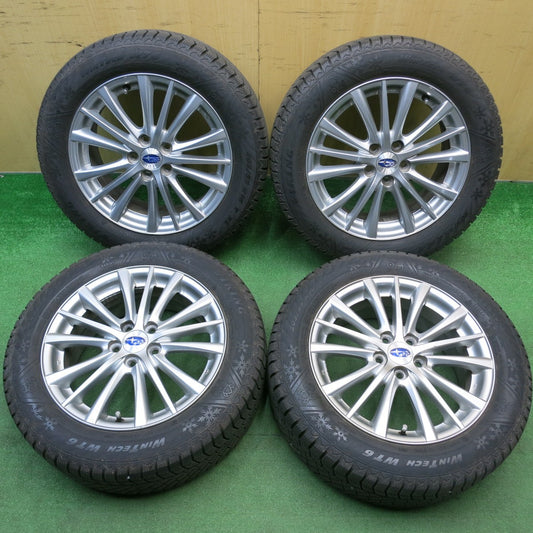 バリ溝！23年！8.5分★スバル インプレッサ 純正 205/55R16 スタッドレス バイキング WINTECH WT6 16インチ PCD100/5H★6020503HAス