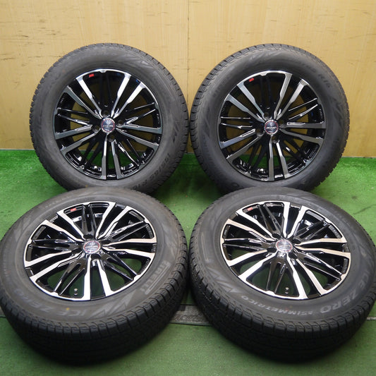 バリ溝！22年！キレイ！9.5分★スタッドレス 195/65R16 ピレリ アイスゼロ アシンメトリコ SMACK ENKEI AME スマック エンケイ 16インチ PCD100/4H★5090901Hス