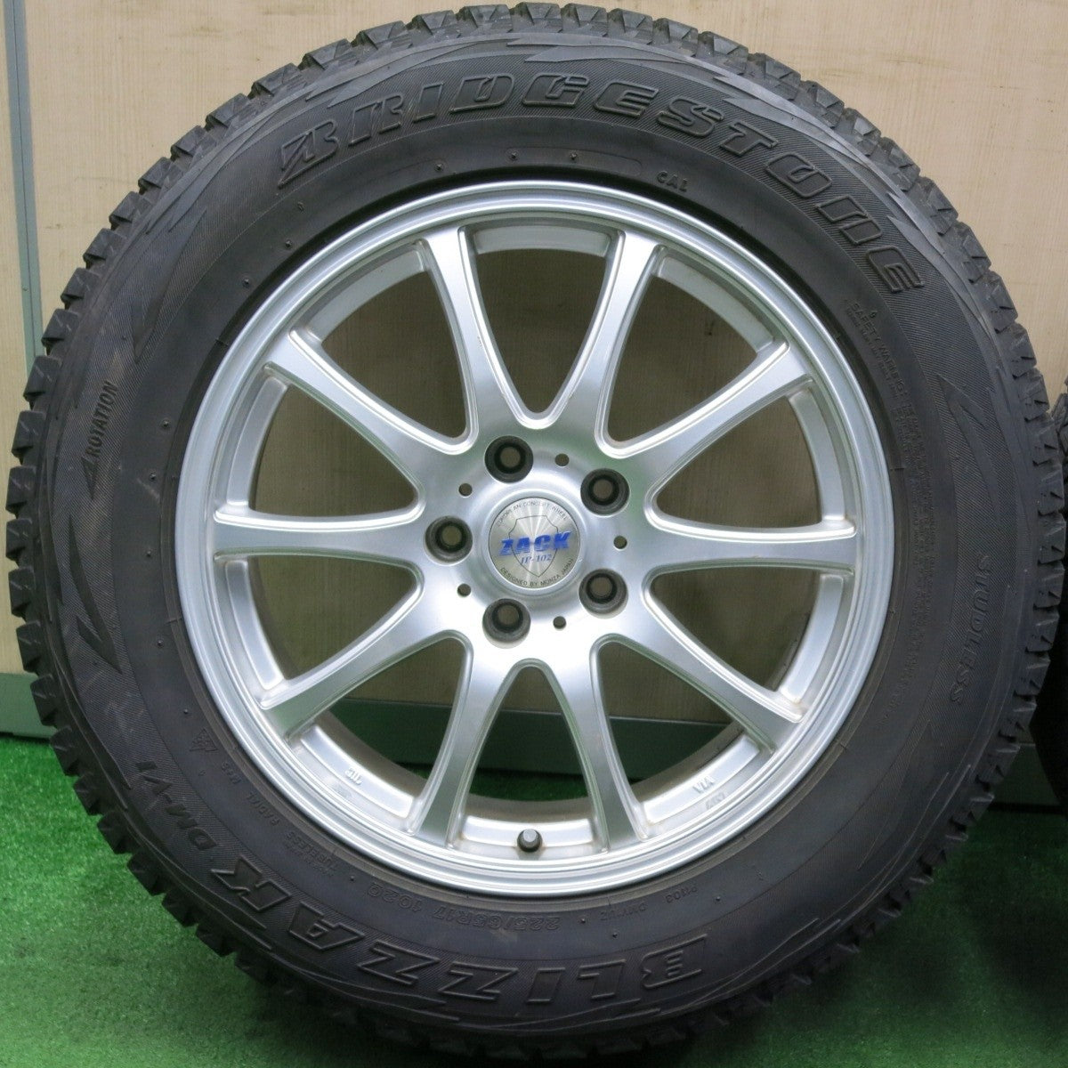 4本価格★スタッドレス 225/65R17 ブリヂストン ブリザック DM-V1 ZACK JP-102 MONZA ザック PCD114.3/5H★5010705NJス