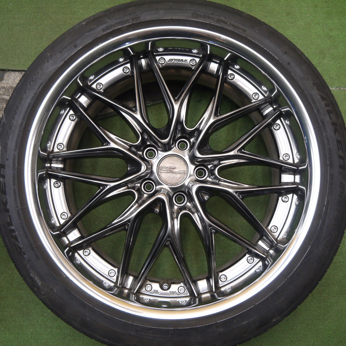 4本価格！23年★WORK SCHWERT QUELL SWM 245/40R20 ファルケン アゼニス FK520 ワーク シュバート クヴェル 20インチ PCD114.3/5H★5100104Hノ